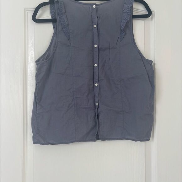 Abercrombie & Fitch Blue Tank Top with Embroidered Detail - Picture 4 of 4